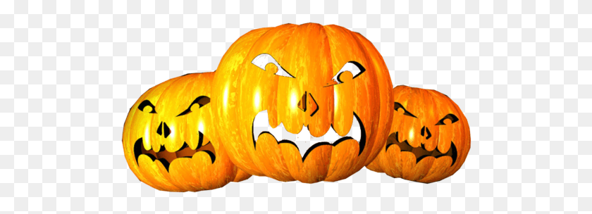 498x244 Scary Pumpkin, Vegetable, Plant, Food HD PNG Download