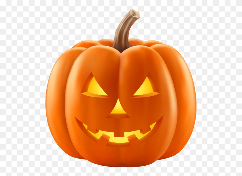 527x552 Scary Pumpkin For Halloween, Plant, Vegetable, Food HD PNG Download