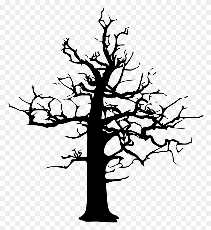 819x900 Descargar Png / Árbol De Miedo Png