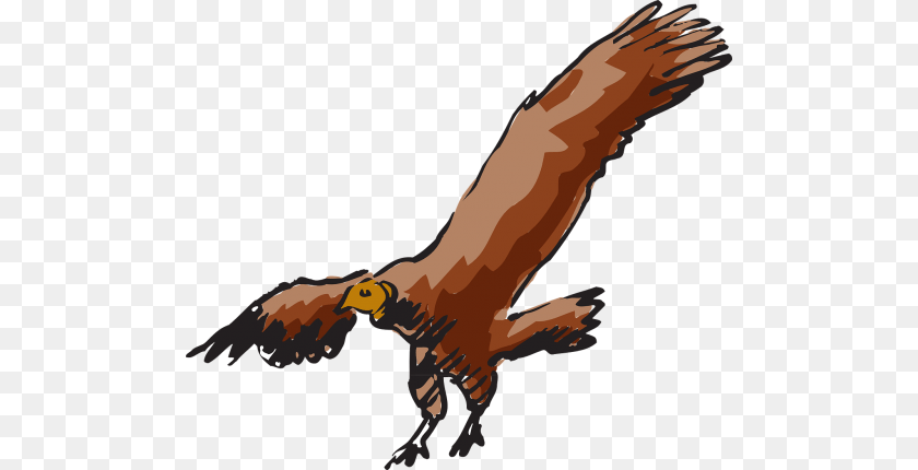 Scavanger Buzzard Bird Carnivore Vulture, Animal, Person, Flying Sticker PNG
