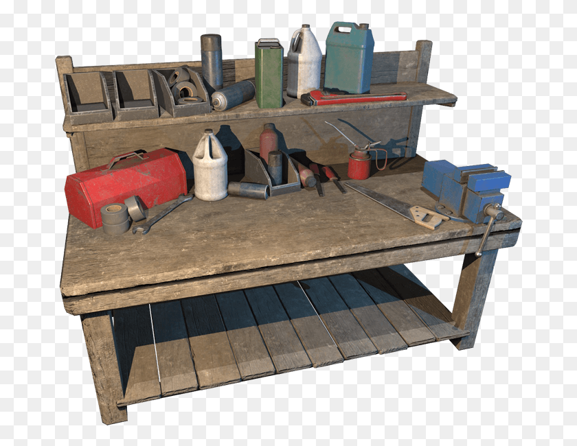 682x590 Scavenging Building Amp Crafting Picnic Table, Wood, Furniture, Plywood HD PNG Download