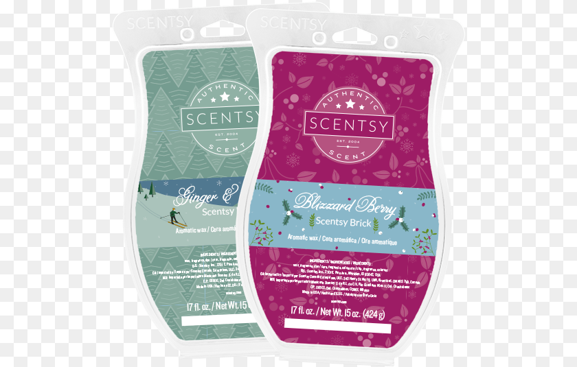 Scentsy Bricks Scentsy Blizzard Berry Brick, Advertisement, Poster, Bottle, Person PNG