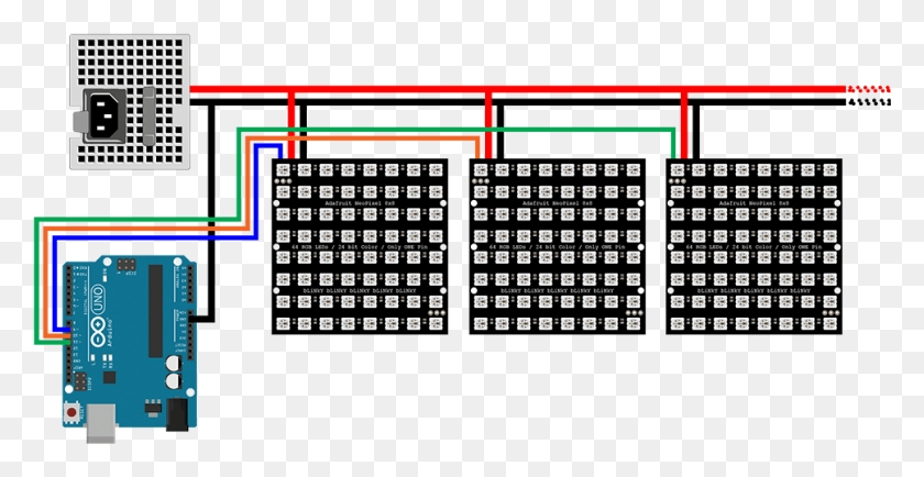 968x465 Схема Zpsc6Fbe0Cc Adafruit Neopixel Matrix Arduino, Текст, Электроника, Номер Hd Png Скачать