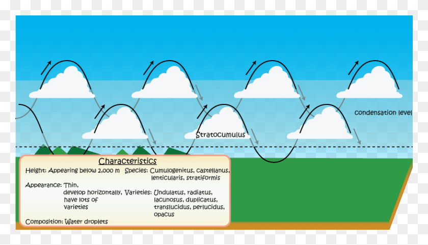 814x440 Schematics Diagram Of Stratocumulus Cartoon, Nature, Outdoors, Ice HD PNG Download
