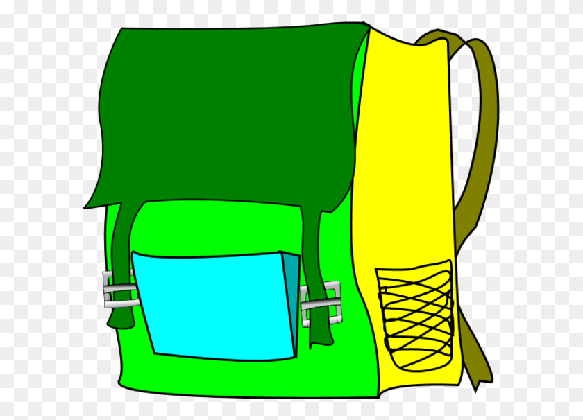 600x546 School Bag Vector Clip Art School Bag Clip Art, Label, Text, First Aid HD PNG Download