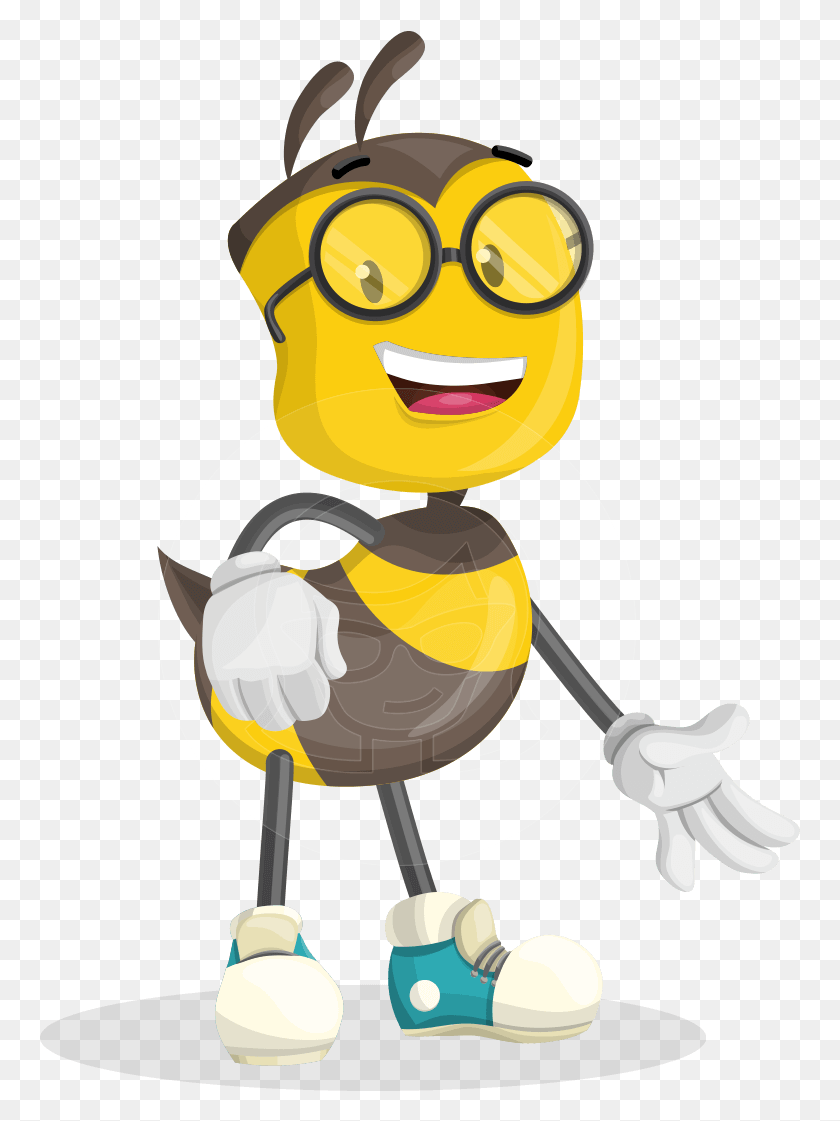 761x1061 School Bee Cartoon Vector Character Aka Shelbee Sting Vector Graphics, Animal, Insect, Invertebrate HD PNG Download