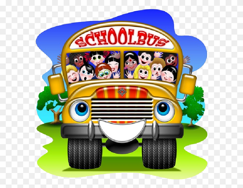595x592 Autobús Escolar De Dibujos Animados Imagen 11 Conductores De Autobús Escolar Clipart, Juguete, Transporte, Vehículo Hd Png Descargar