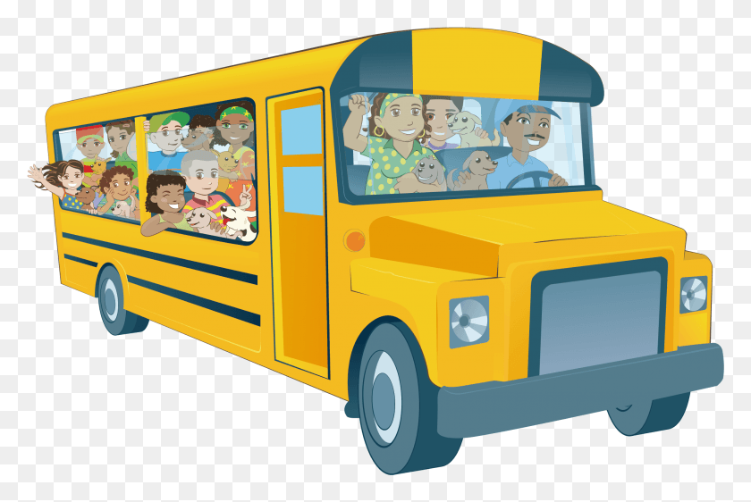 2122x1368 School Bus Euclidean Vector Clip Art Bus Escolar, Vehicle, Transportation, Fire Truck HD PNG Download