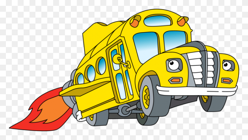 800x427 Autobús Escolar Magic School Bus Bus, Vehículo, Transporte, Coche Hd Png