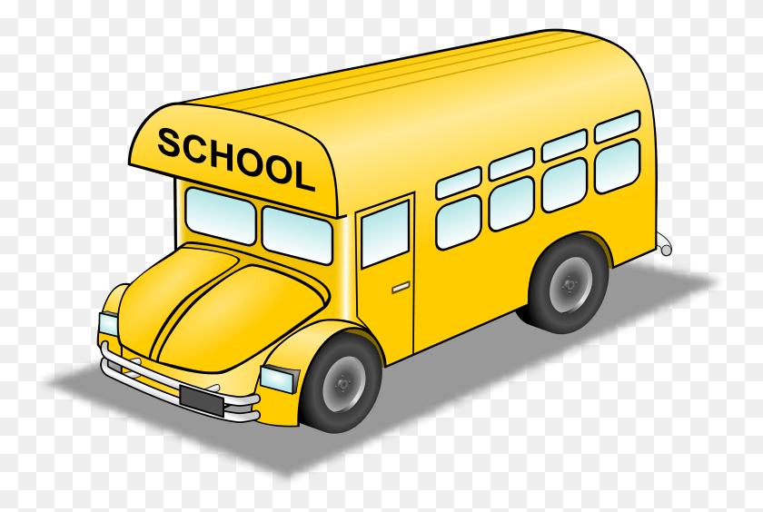 757x504 School Bus Svg Vector File Vector Clip Art Svg File Animated Image Of Bus, Vehicle, Transportation, Truck HD PNG Download