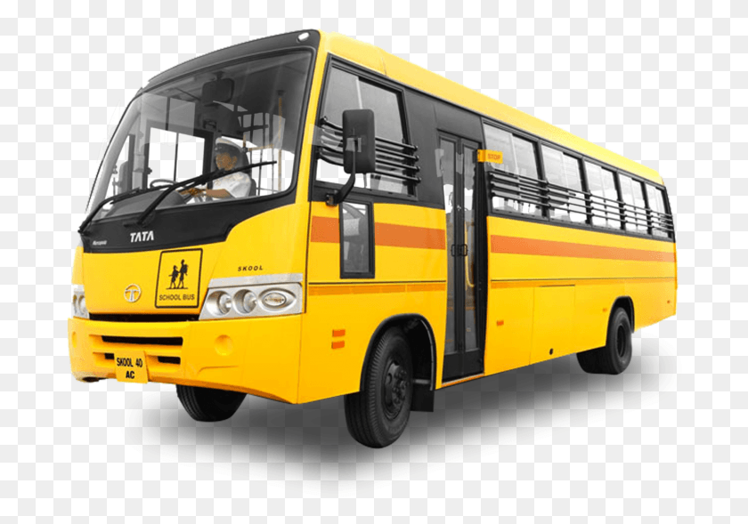 692x529 School Bus Transparent Background Tata Marcopolo School Bus, Bus, Vehicle, Transportation HD PNG Download