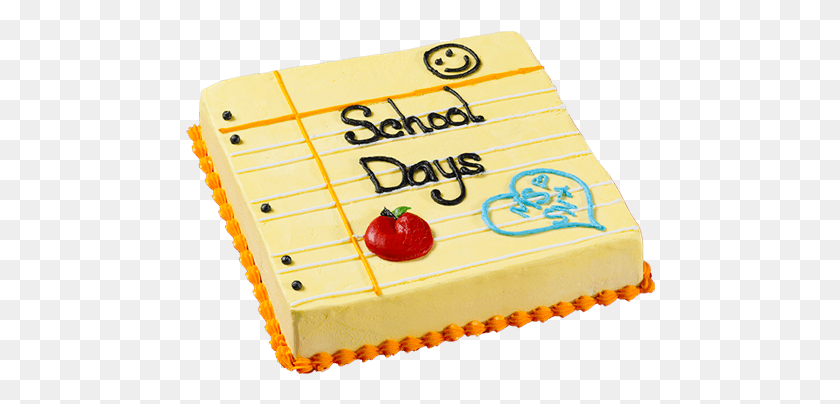470x344 School Days Paper Ice Cream Cake Back To School Cake Carvel, Dessert, Food, Birthday Cake HD PNG Download