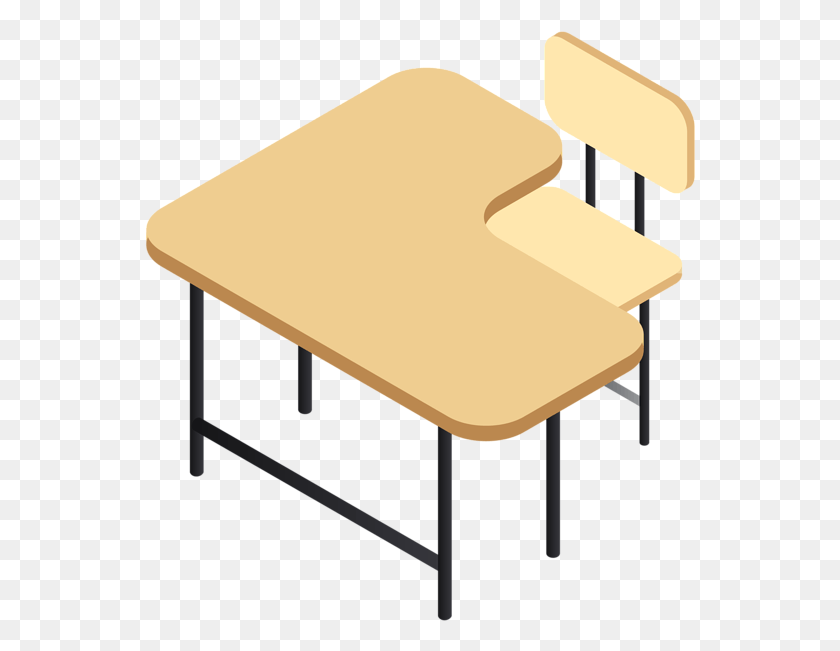 551x591 School Desk Clip Art Image Outdoor Furniture, Chair, Plywood, Wood HD PNG Download