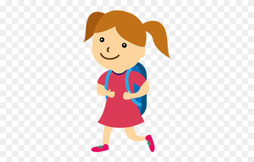 299x477 School Girl Back To School Child Study Young School Girl Clipart, Person, Human, Baby HD PNG Download