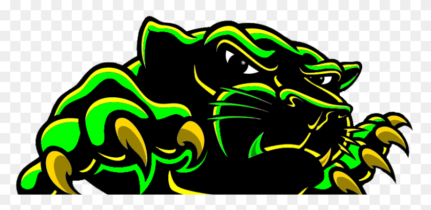 832x374 School Logo Image Pasquotank County High School Panthers, Neon, Light, Graphics HD PNG Download