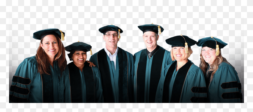 1024x410 School Of Education Doctoral Graduates Academic Dress, Person, Human, Graduation HD PNG Download