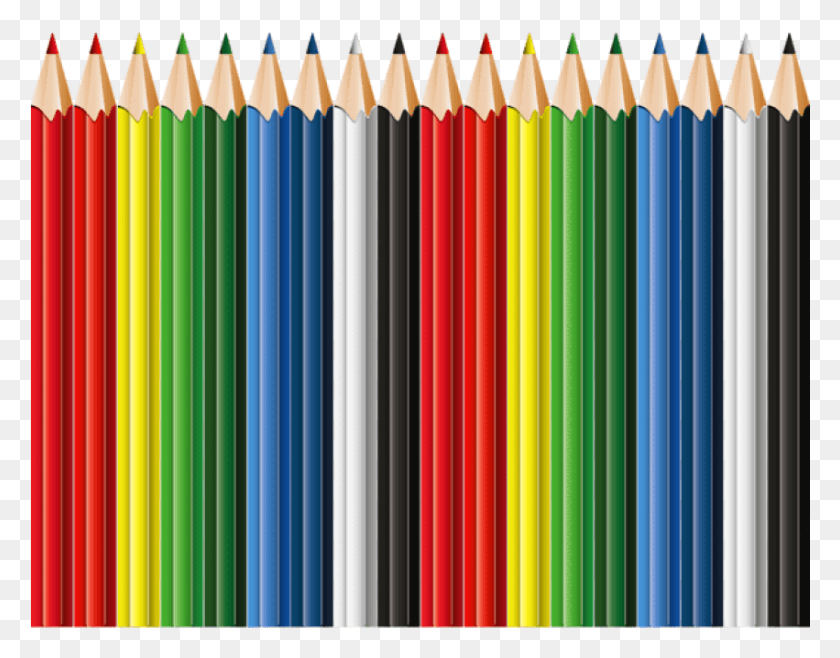 851x653 School Pencils Decor Clipart Photo Lapiz De Colores .png, Pencil HD PNG Download