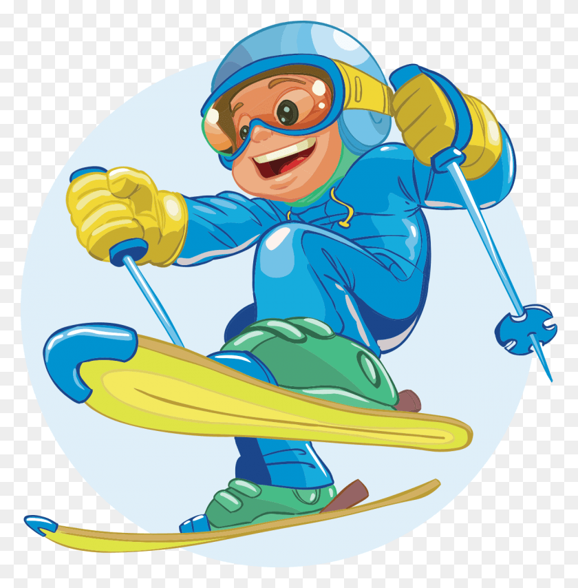 1200x1223 School Ski Trip Italy Kid Skiing Clipart, Outdoors, Astronaut HD PNG Download