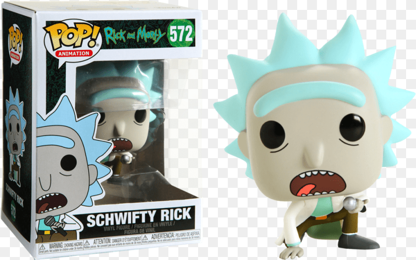 Schwifty Rick And Morty Pop, Plush, Toy, Person, Face PNG