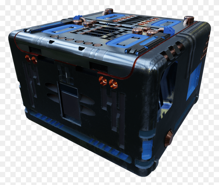1021x851 Sci Fi Crate Blender Sci Fi Crates, Train, Vehicle, Transportation HD PNG Download