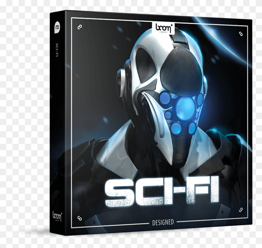 817x768 Sci Fi Sound Effects Library Product Box Boom Library Cinematic Trailers Designed 2 Stereo, Helmet, Clothing, Apparel HD PNG Download