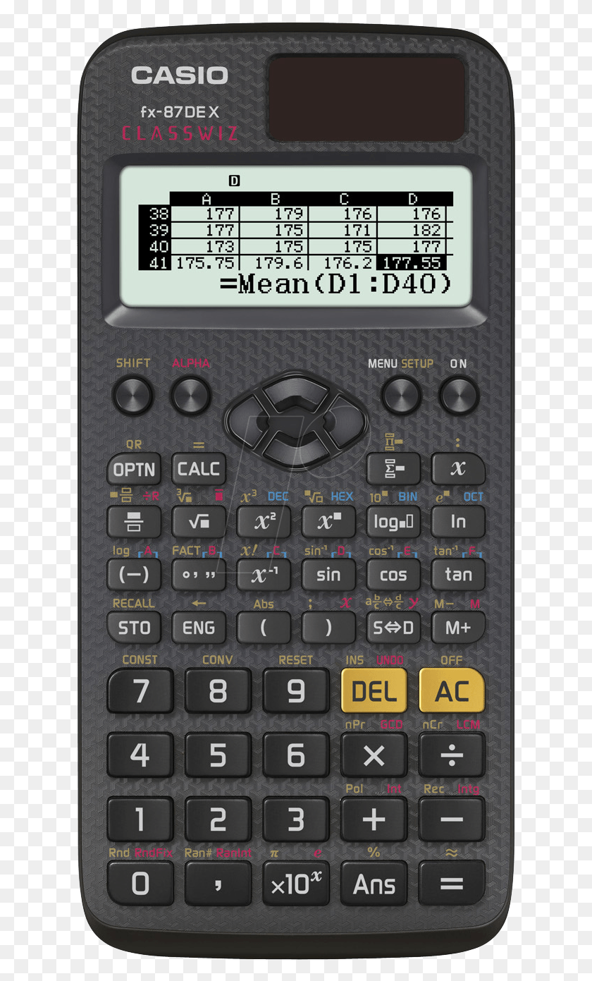 624x1331 Descargar Png Calculadora Científica Casio Fx 87De X Casio Fx 82Arx Calculadora Png