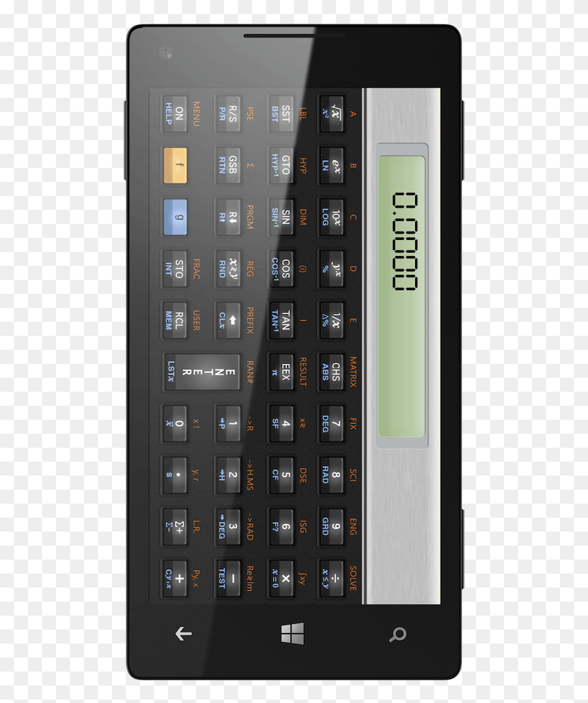 494x945 Scientific Calculator Windows Phone Tablet Computer, Mobile Phone, Electronics, Cell Phone HD PNG Download