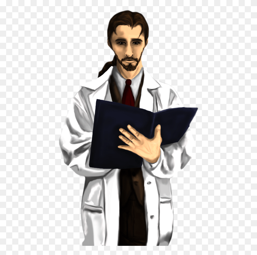 460x774 Scientist Character Concept Art, Clothing, Apparel, Tie HD PNG Download