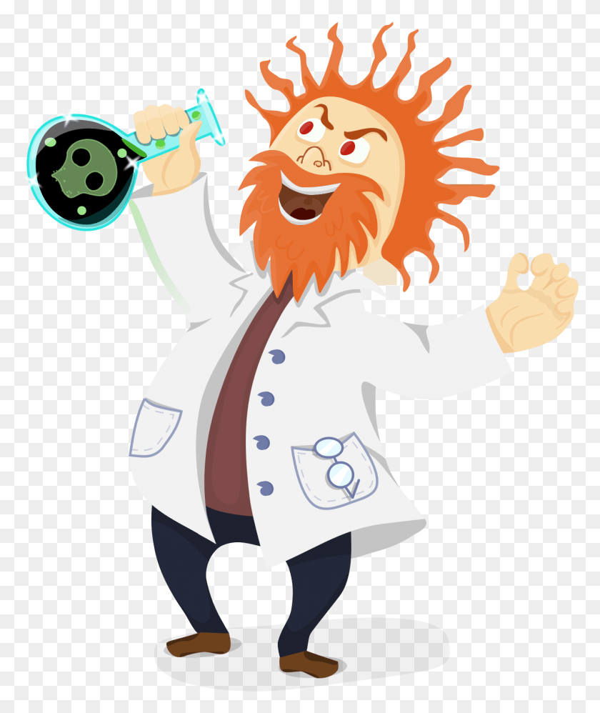 1376x1656 Scientist Image Mad Scientist Clipart Transparent, Person, Human, Doctor HD PNG Download