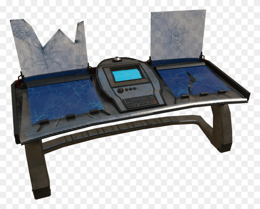 1027x812 Scifi Game Assets Table, Machine, Wristwatch, Furniture HD PNG Download