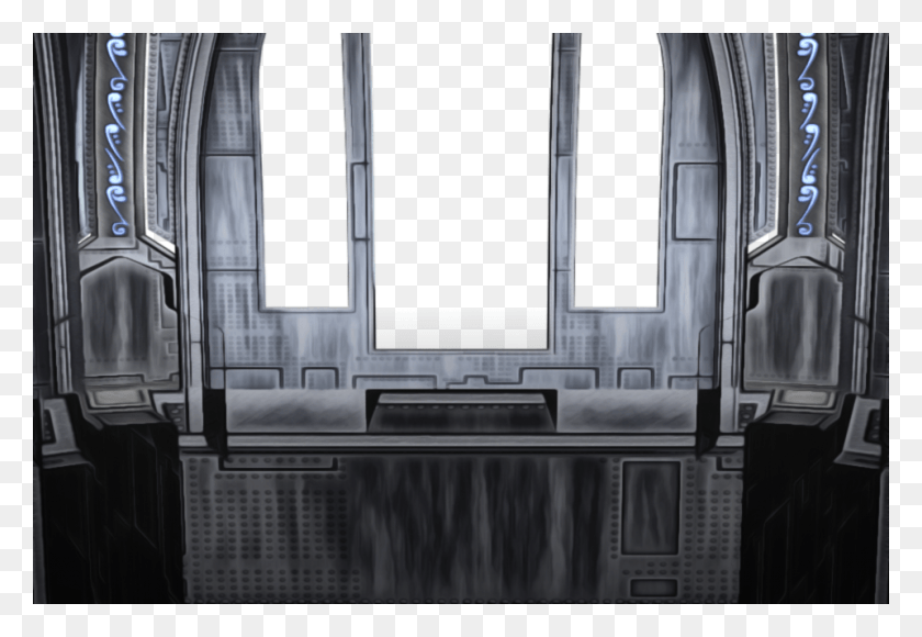 960x640 Scifi Vn Background 3 Sci Fi Window, Furniture, Home Decor, Room HD PNG Download