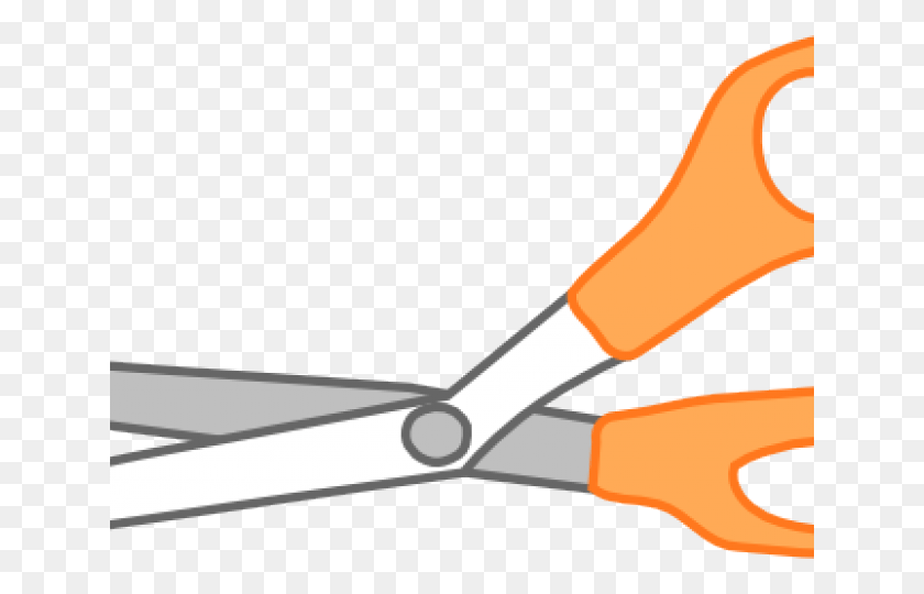 640x480 Scissor Clipart Craft Scissors Orange Scissors Clipart, Weapon, Weaponry, Blade HD PNG Download