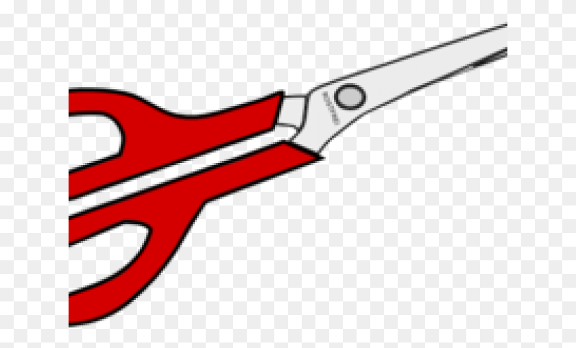641x448 Scissor Clipart Red Scissors Red Scissors Clip Art, Weapon, Weaponry, Blade HD PNG Download