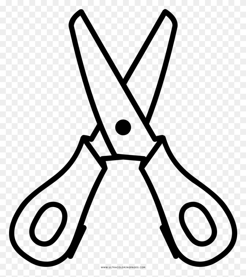 851x966 Scissors Coloring, Gray, World Of Warcraft HD PNG Download