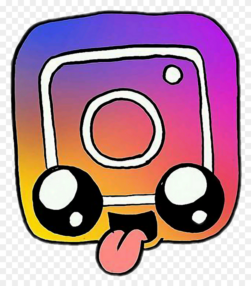 1024x1182 Sckawaii Kawaii Cute Instagram Logo Instagramlogo Picsa Instagram Kawaii, Text, Label, Performer HD PNG Download