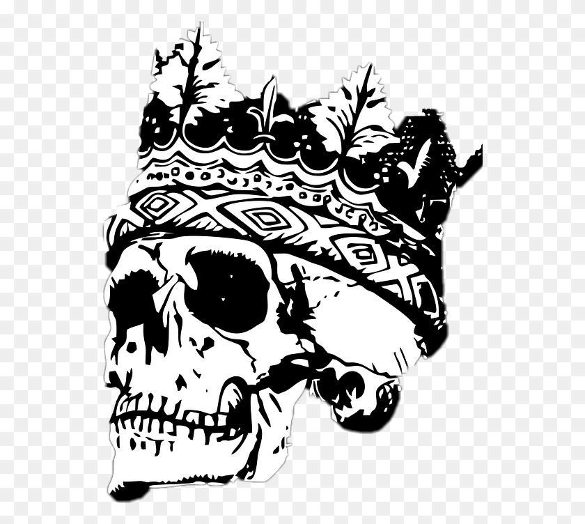 547x692 Scking King Corona Skull Skull With Crown, Graphics, Poster HD PNG Download