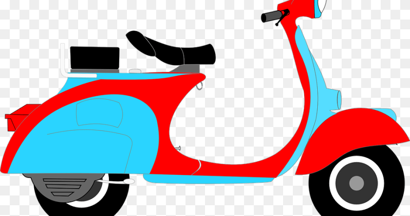 Scooter Clipart, Vehicle, Transportation, Motorcycle, Tool Transparent PNG