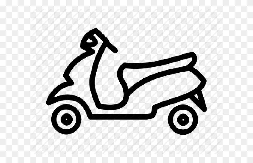 640x480 Scooter Clipart Two Wheeler Illustration, Vehicle, Transportation, Piano HD PNG Download