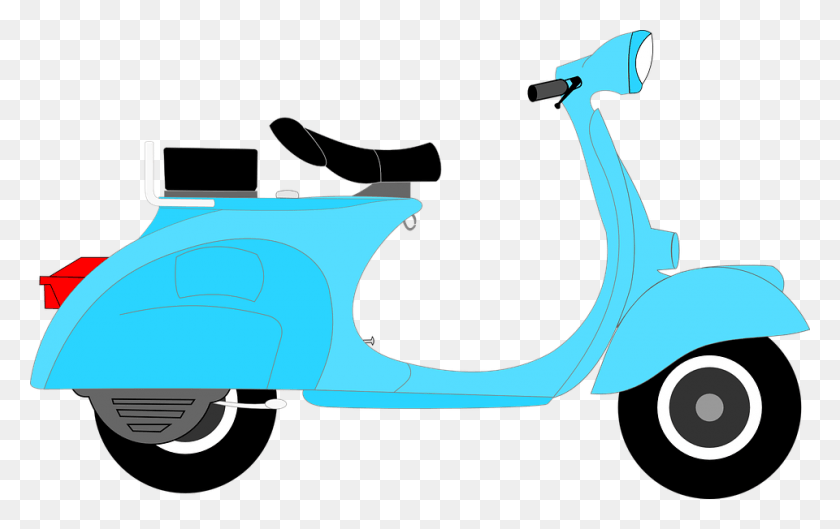 960x578 Scooter Transportation Driving Delivery Transport Scooter Clipart, Vehicle, Motorcycle, Motor Scooter HD PNG Download