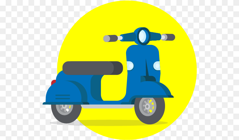 Scooter Vector Two Wheeler Illustration, Transportation, Vehicle, Moped, Motor Scooter PNG