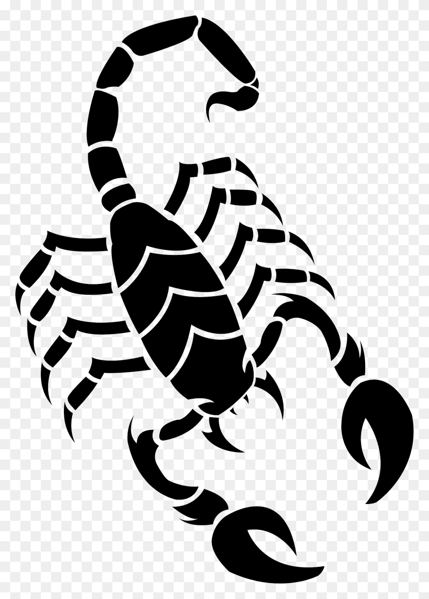 1469x2097 Scorpion Tattoo Silhouette Scorpion Drawing Easy, Stencil HD PNG Download
