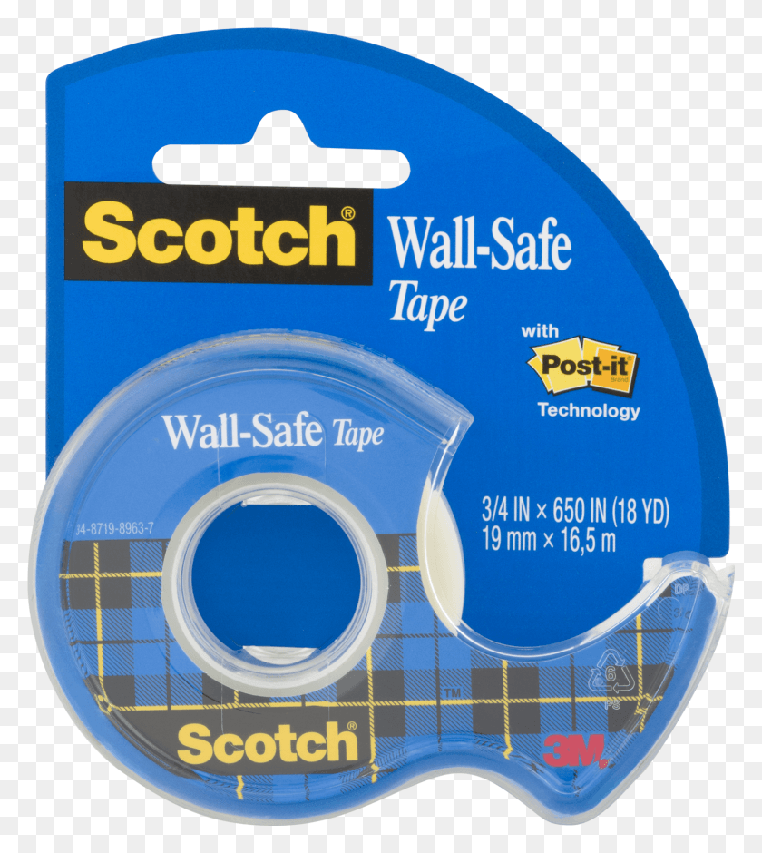 1596x1801 Scotch Wall Safe Tape, Disk, Dvd HD PNG Download