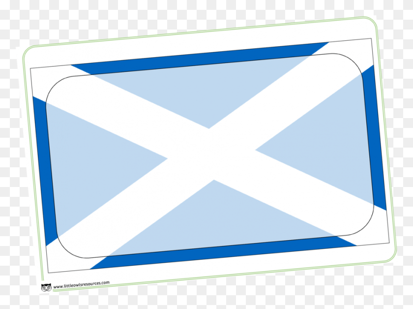 913x666 Флаг Шотландии Простая Обложка Флаг Шотландии, Конверт, Почта, Треугольник Png Скачать