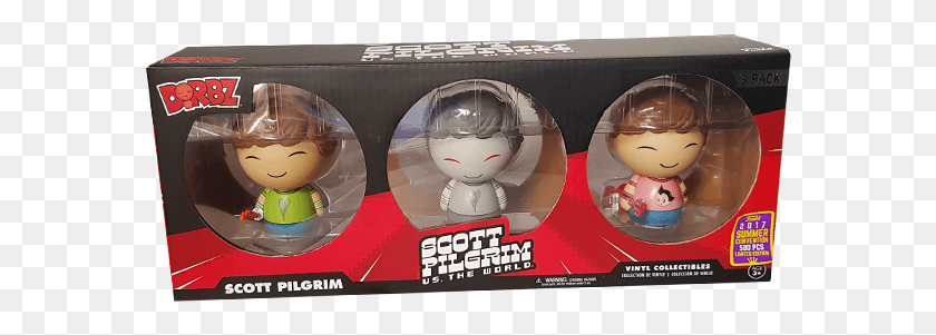 580x241 Scott Pilgrim Sdcc 2017 Exclusive Dorbz 3 Pack Scott Pilgrim Vs. Мир, Кукла, Игрушка, Плакат Hd Png Скачать