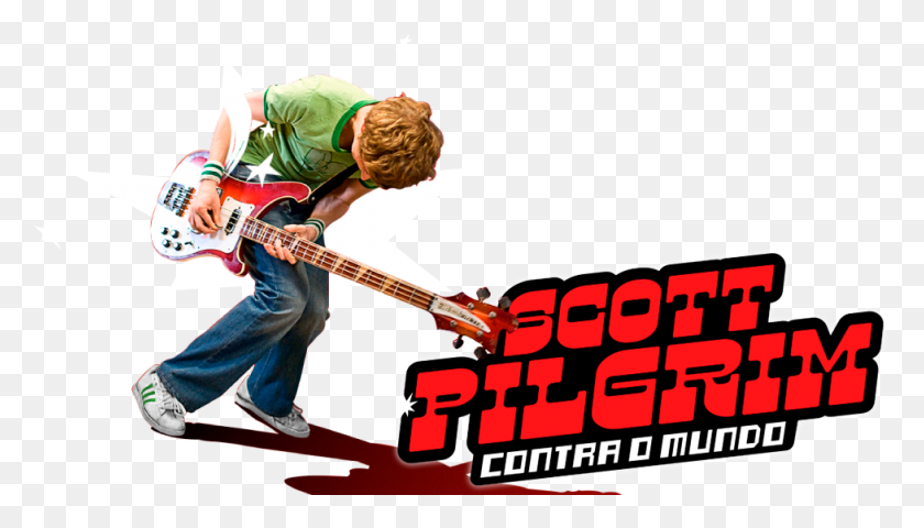 977x527 Scott Pilgrim Vs Scott Pilgrim Vs El Mundo, Persona, Humano, Guitarra Hd Png