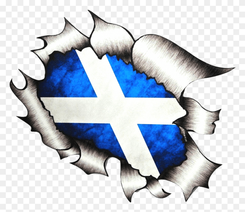 885x759 La Bandera De Escocia, Escocia, Transparente, Hacha, Herramienta, Armadura Hd Png