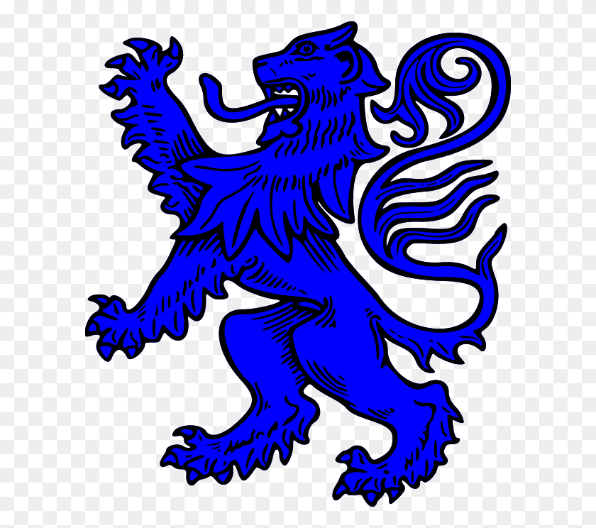 600x684 Scottish Lion Rampant Clip Art Coat Of Arms, Dragon, Symbol, Emblem HD PNG Download