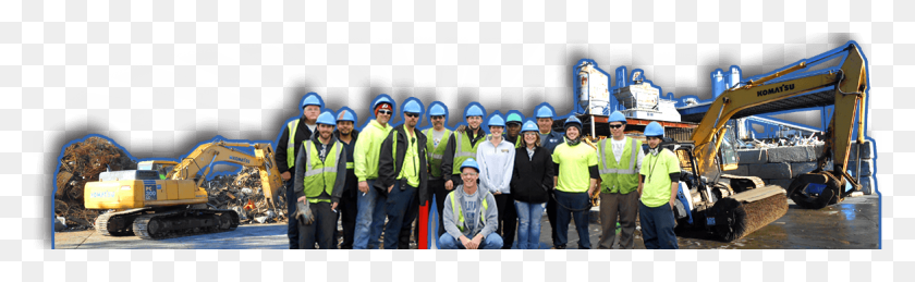 1172x300 Scrap Metals Team And Facility Construction Worker, Clothing, Apparel, Helmet HD PNG Download