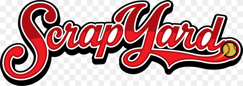 Scrap Yard Softball Text Scrap Yard Fast Pitch, Dynamite, Weapon Sticker PNG
