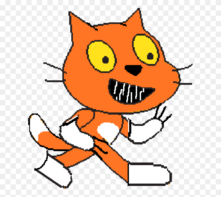 625x688 Scratch Cat Scratch, Плакат, Реклама, Pac Man Hd Png Скачать